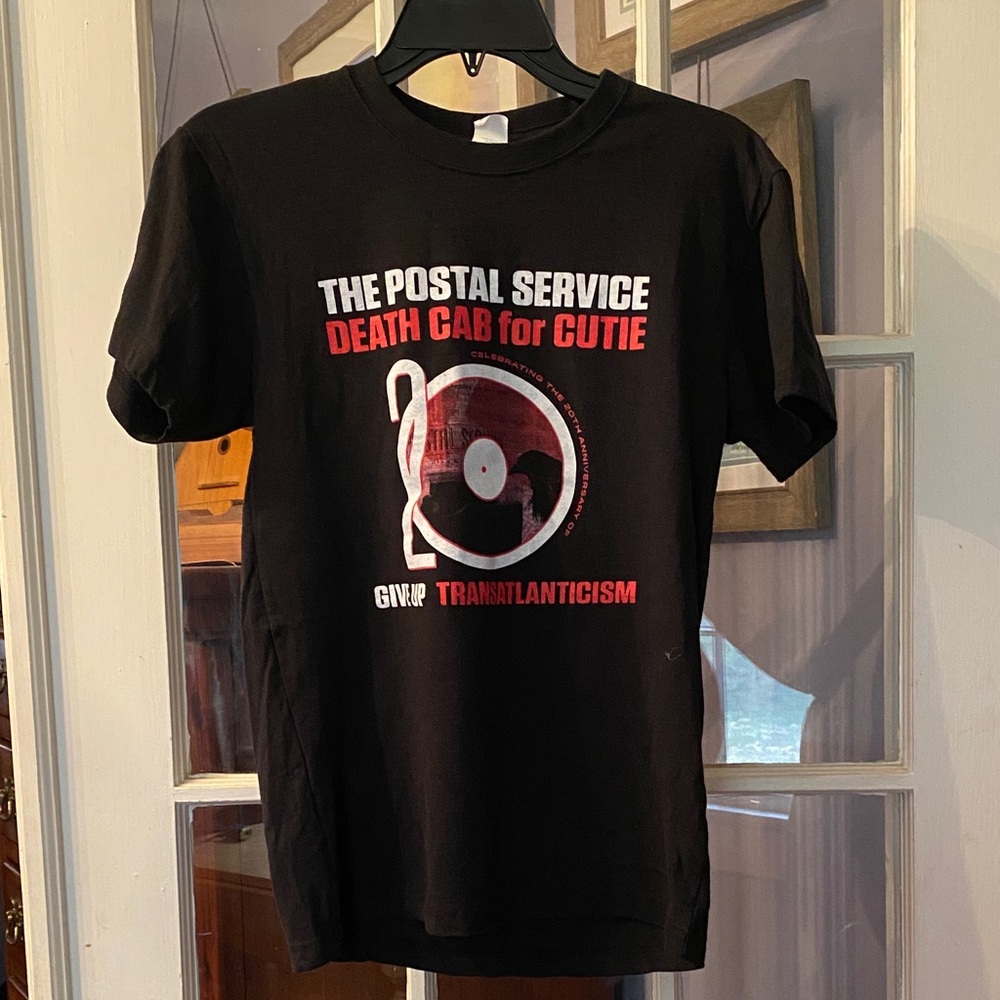 The Postal Service Death Cab for Cutie Tour Tee 'Black' Size S FILO